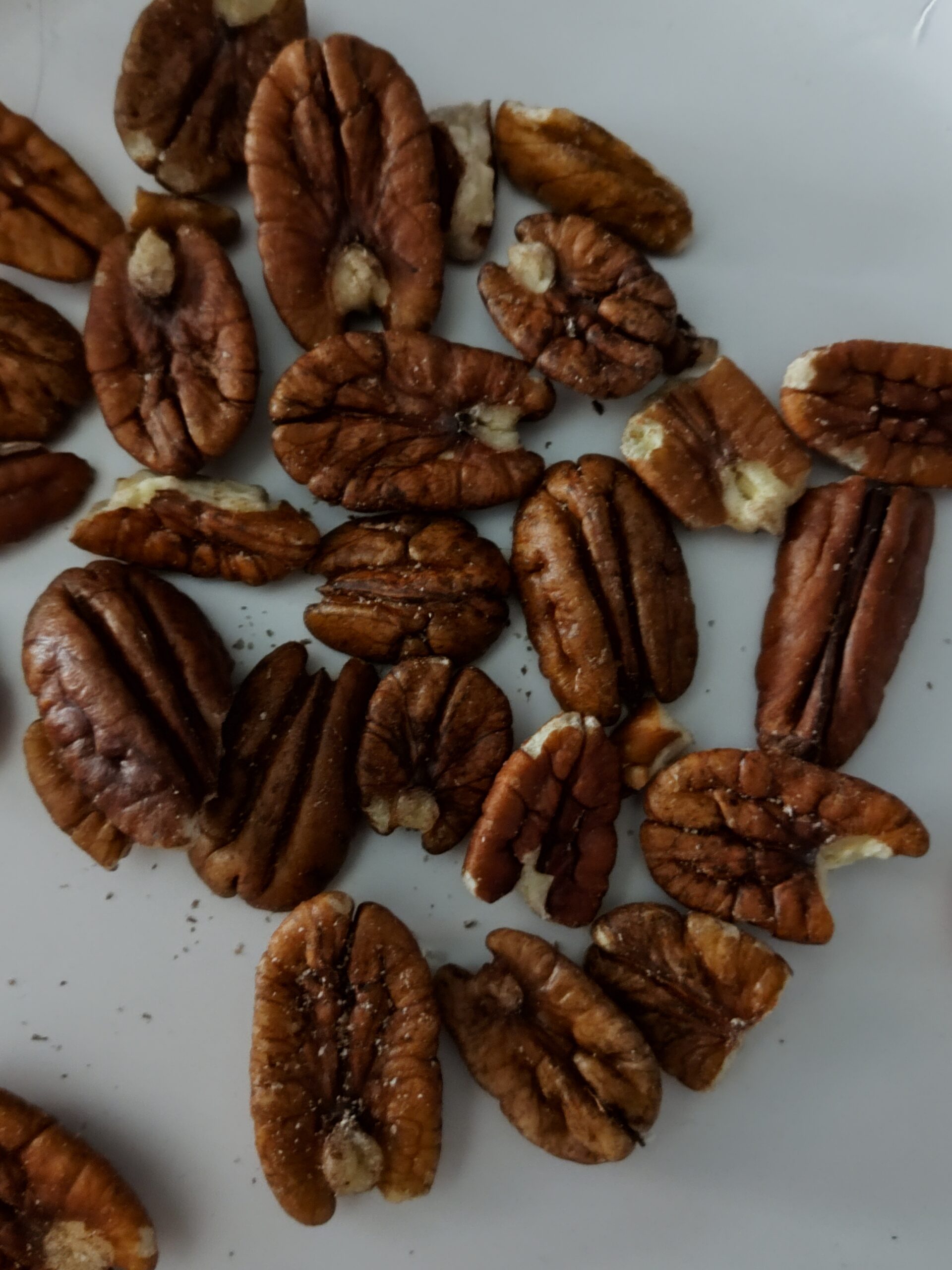 Pecans on a plate